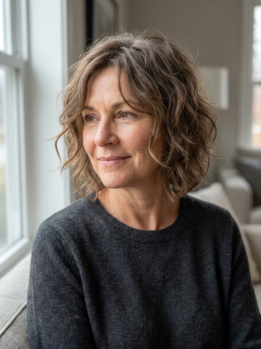 Soft Shag Bob als Frisuren für kurze Haare ab 50 Inspiration 2026